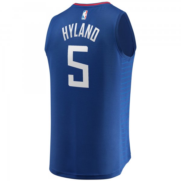 Youth LA Clippers Bones Hyland Fanatics Royal Fast Break Player Jersey - Icon Edition