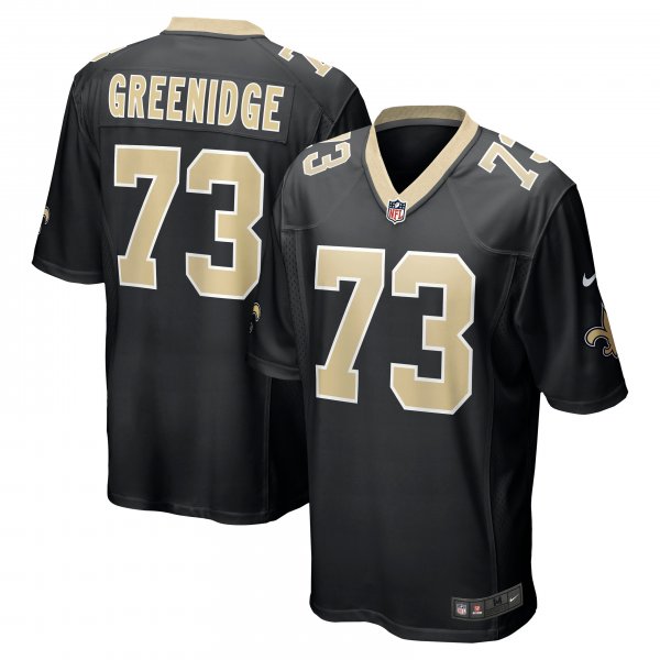 Men's New Orleans Saints Ethan Greenidge Nike Black Game Jersey