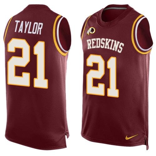 Nike Washington Redskins #21 Sean Taylor Burgundy Red Team Color Men's Stitched NFL Limited Tank Top Jersey