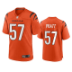 Men's Cincinnati Bengals #57 Germaine Pratt Orange 2021 Game Jersey