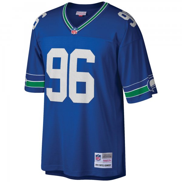 Men's Seattle Seahawks Cortez Kennedy Mitchell & Ness Royal Legacy Replica Jersey