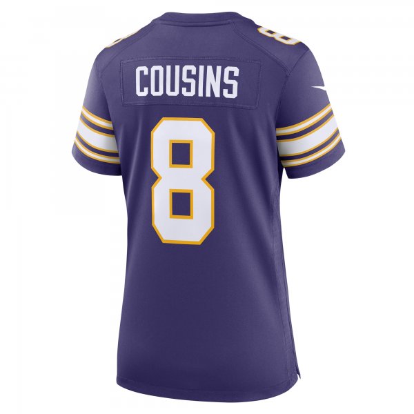 Women's Minnesota Vikings Kirk Cousins Nike Purple Player Jersey