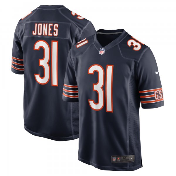 Men's Chicago Bears Jaylon Jones Nike Navy Game Player Jersey