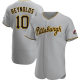 Men's Pittsburgh Pirates #10 Bryan Reynolds Road Gray MLB Jersey