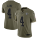 Men's Las Vegas Raiders #4 Derek Carr Nike Olive 2022 Salute To Service Limited Jersey