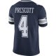 Men's Dallas Cowboys Dak Prescott Nike Navy Vapor Limited Player Jersey