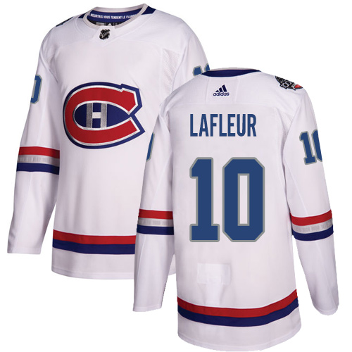 Adidas Montreal Canadiens #10 Guy Lafleur White 2017 100 Classic Stitched NHL Jersey