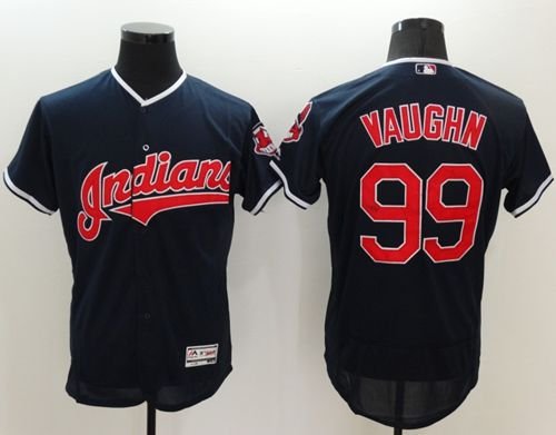 Cleveland Indians #99 Ricky Vaughn Navy Blue Flexbase Collection Stitched MLB Jersey