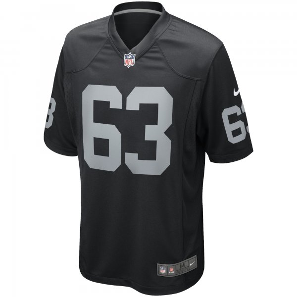 Men's Las Vegas Raiders Gene Upshaw Nike Black Game Retired Player Jersey