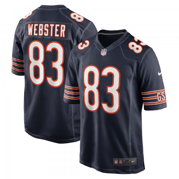 Men's Chicago Bears Nsimba Webster Nike  Navy Team Game Jersey