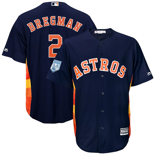 Men's Houston Astros #2 Alex Bregman Majestic Navy 2019 Spring Training Cool Base Player MLB Jersey