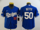 Youth Nike Los Angeles Dodgers #50 Mookie Betts Blue MLB Stitched Jersey