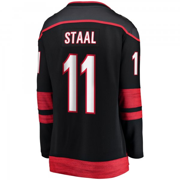 Women's Carolina Hurricanes Jordan Staal Fanatics Black Home Captain Patch Breakaway Player Jersey