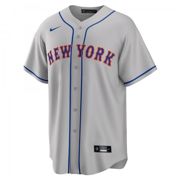 Men's New York Mets Jacob deGrom Nike Gray Road Replica Player Name Jersey