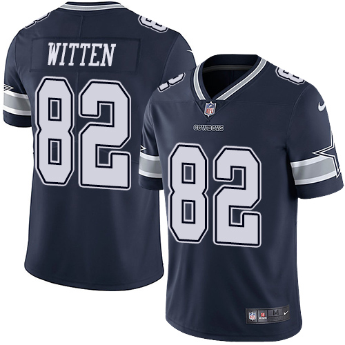 Nike Dallas Cowboys #82 Jason Witten Navy Blue Team Color Youth Stitched NFL Vapor Untouchable Limited Jersey