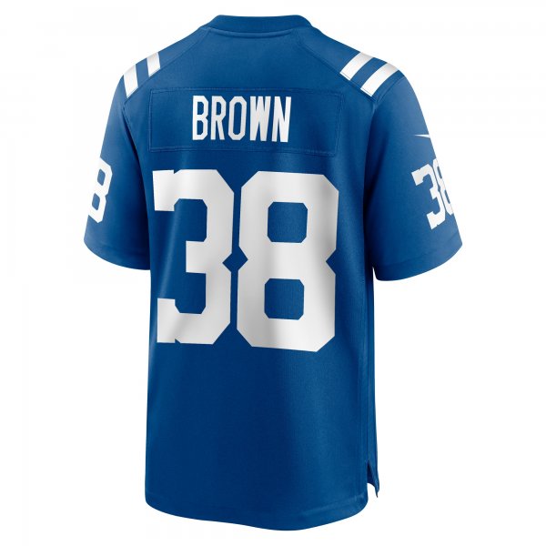 Men's Indianapolis Colts Pharaoh Brown Nike Royal Game Player Jersey