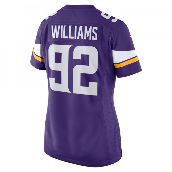 Women's Minnesota Vikings Jonah Williams Nike  Purple Team Game Jersey