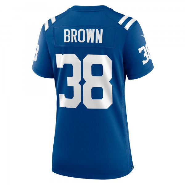 Women's Indianapolis Colts Tony Brown Nike Royal Player Game Jersey