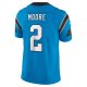 Men's Carolina Panthers D.J. Moore Nike Blue Vapor F.U.S.E. Limited Jersey