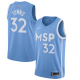 Minnesota Timberwolves #32 Karl-Anthony Towns Blue NBA Swingman City Edition 2019/20 Jersey