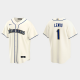 Men's Seattle Mariners #1 Kyle Lewis Cream Alternate MLB Jersey