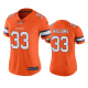 Women's Denver Broncos #33 Javonte Williams Orange Color Rush Limited Jersey