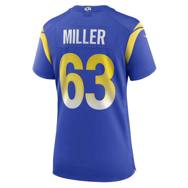 Women's Los Angeles Rams Grant Miller Nike Royal  Game Jersey