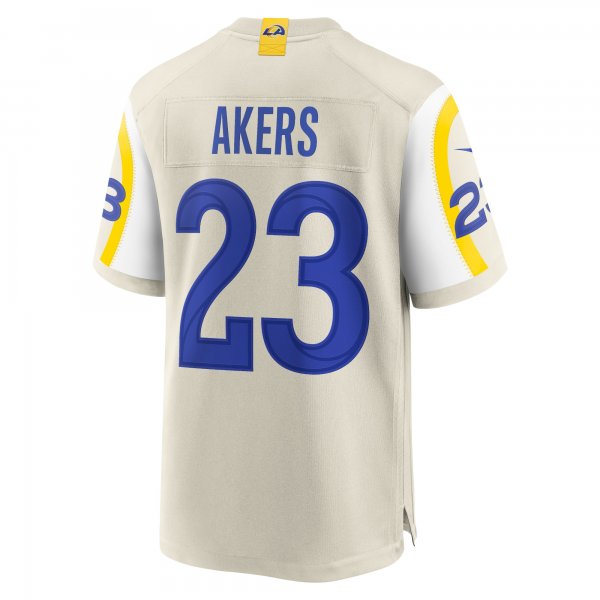 Men's Los Angeles Rams Cam Akers Nike Bone Game Jersey