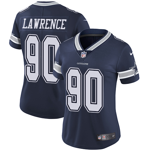 Nike Dallas Cowboys #90 Demarcus Lawrence Navy Blue Team Color Women's Stitched NFL Vapor Untouchable Limited Jersey