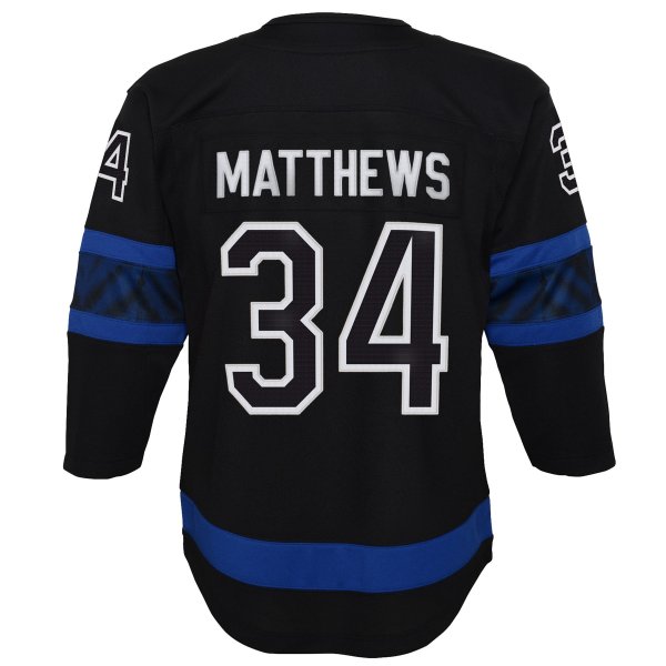 Youth Toronto Maple Leafs Auston Matthews Black Alternate Premier Player Jersey