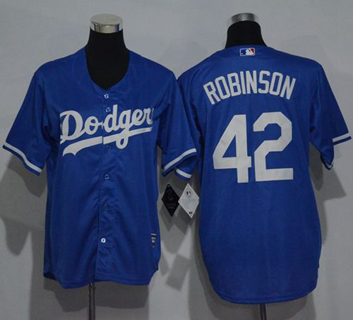 Los Angeles Dodgers #42 Jackie Robinson Blue Cool Base Stitched Youth MLB Jersey