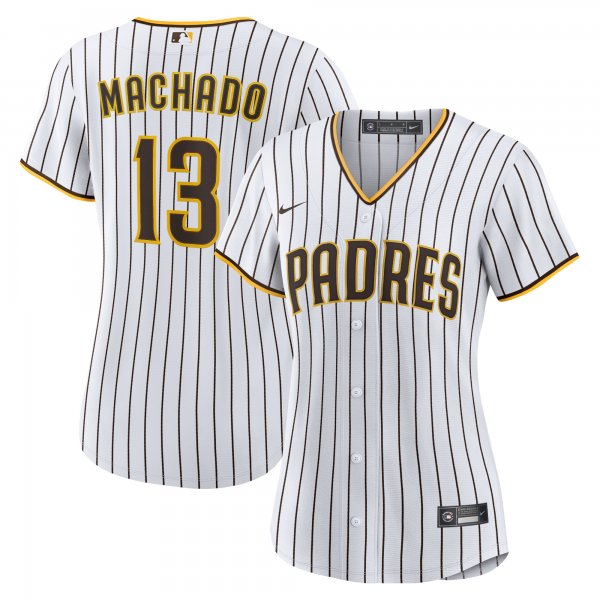 Women's San Diego Padres Manny Machado Nike White/Brown Home Replica Player Jersey