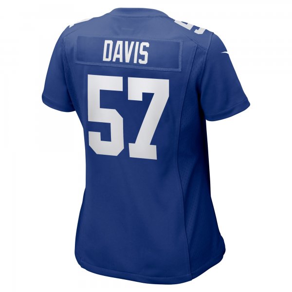 Women's New York Giants Jarrad Davis Nike  Royal Team Game Jersey