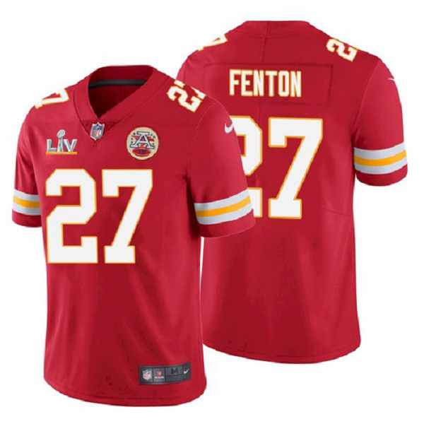 Men's Kansas City Chiefs Rashad Fenton Red 2021 Super Bowl LV Jersey