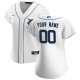 Women's Detroit Tigers Nike White Home Replica Custom Jersey