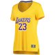 Women's Los Angeles Lakers LeBron James Fanatics Gold Fast Break Replica Jersey - Icon Edition