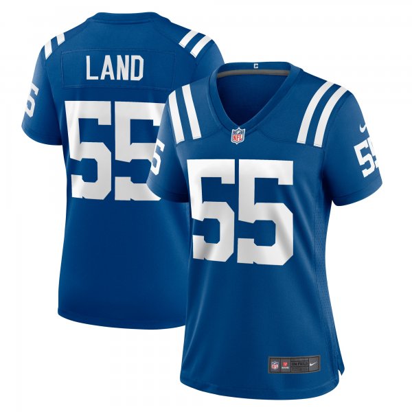 Women's Indianapolis Colts Isaiah Land Nike  Royal Team Game Jersey