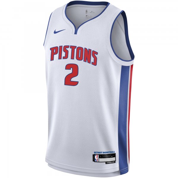 Youth Detroit Pistons Cade Cunningham Nike White Swingman Jersey - Association Edition