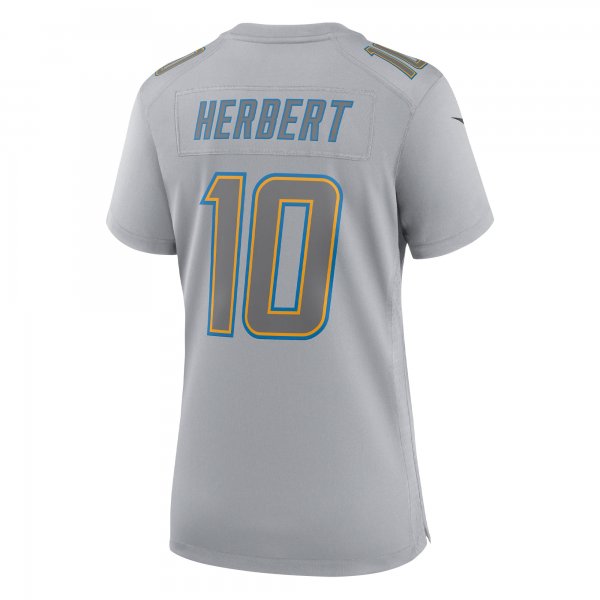 Women's Los Angeles Chargers Justin Herbert Nike Gray Atmosphere Fashion Game Jersey