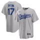 Youth Los Angeles Dodgers #17 Shohei Ohtani Nike Gray MLB Cool Base Jersey