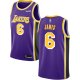 Los Angeles Lakers #6 LeBron James Purple Women's NBA Swingman Statement Edition Jersey