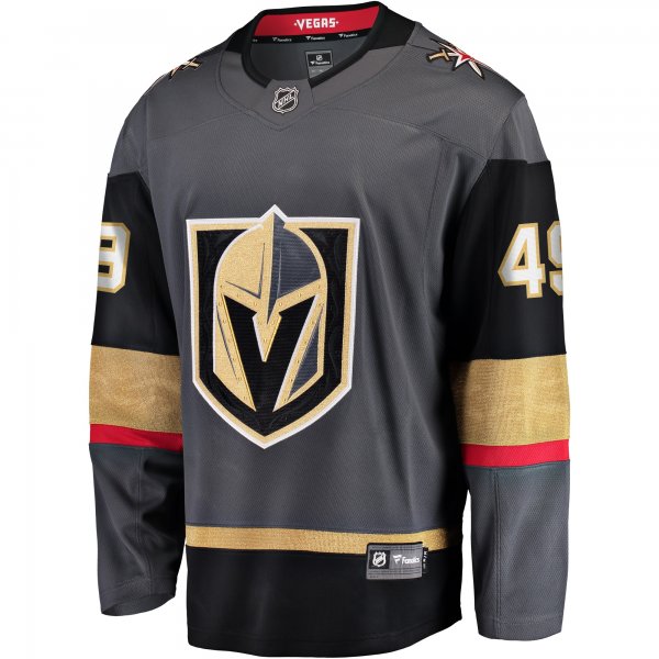 Men's Vegas Golden Knights Ivan Barbashev Fanatics Gray Home Breakaway Jersey