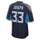 Men's Tennessee Titans Johnathan Joseph Nike Navy Game Jersey