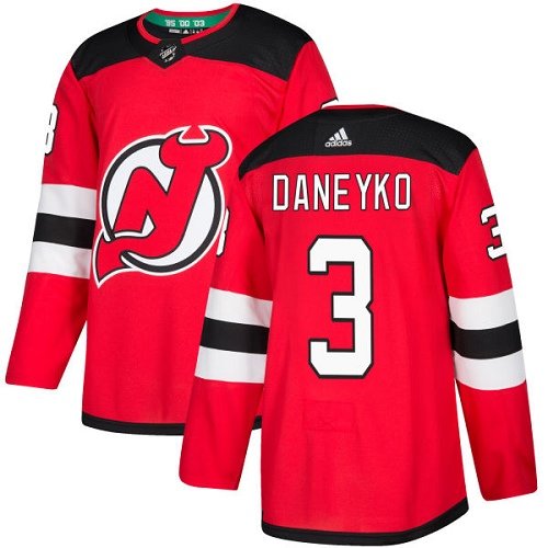 Adidas New Jersey Devils #3 Ken Daneyko Red Home Stitched NHL Jersey