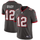 Men's Nike Tampa Bay Buccaneers #12 Tom Brady Pewter Alternate Vapor Limited Jersey