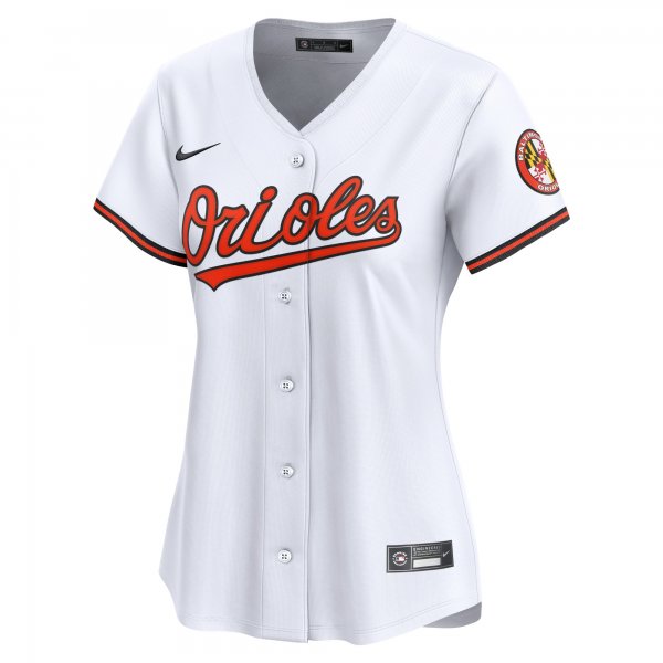 Women's Baltimore Orioles  Nike White 2024 Jackie Robinson Day Home Limited Jersey