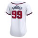 Women's Atlanta Braves Spencer Strider Nike White Home Limited Player Jersey