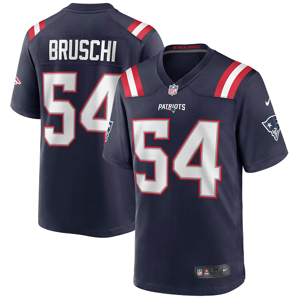 Men's Nike New England Patriots #54 Tedy Bruschi Navy Limited Retired Player Jersey