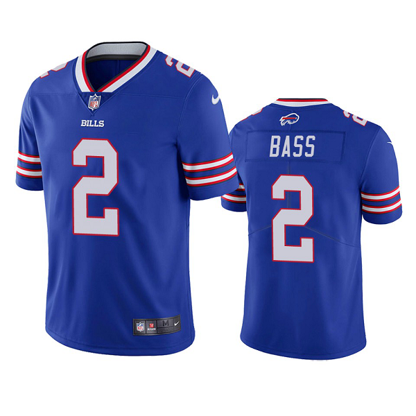 Men's Buffalo Bills #2 Tyler Bass Royal Vapor Untouchable Limited Jersey