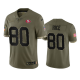 San Francisco 49ers Jerry Rice #80 Olive 2022 Salute To Service Limited Jersey